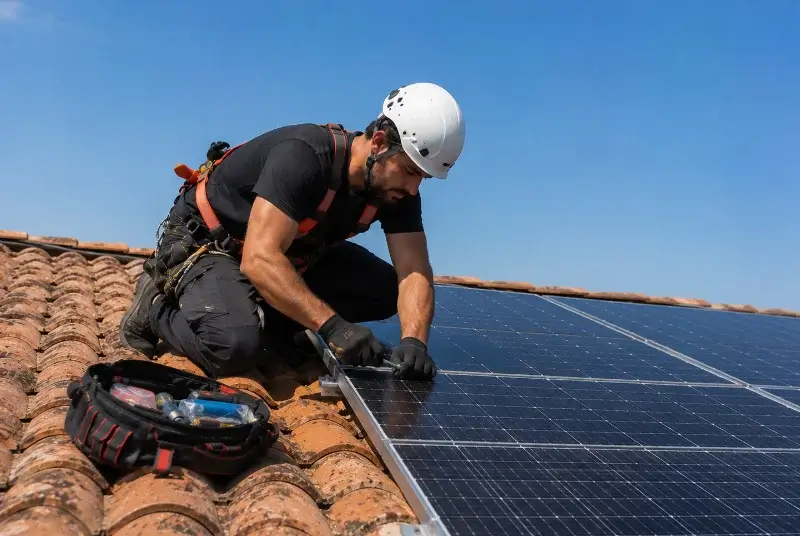Maintenance et monitoring de panneaux solaires à Vendays-Montalivet